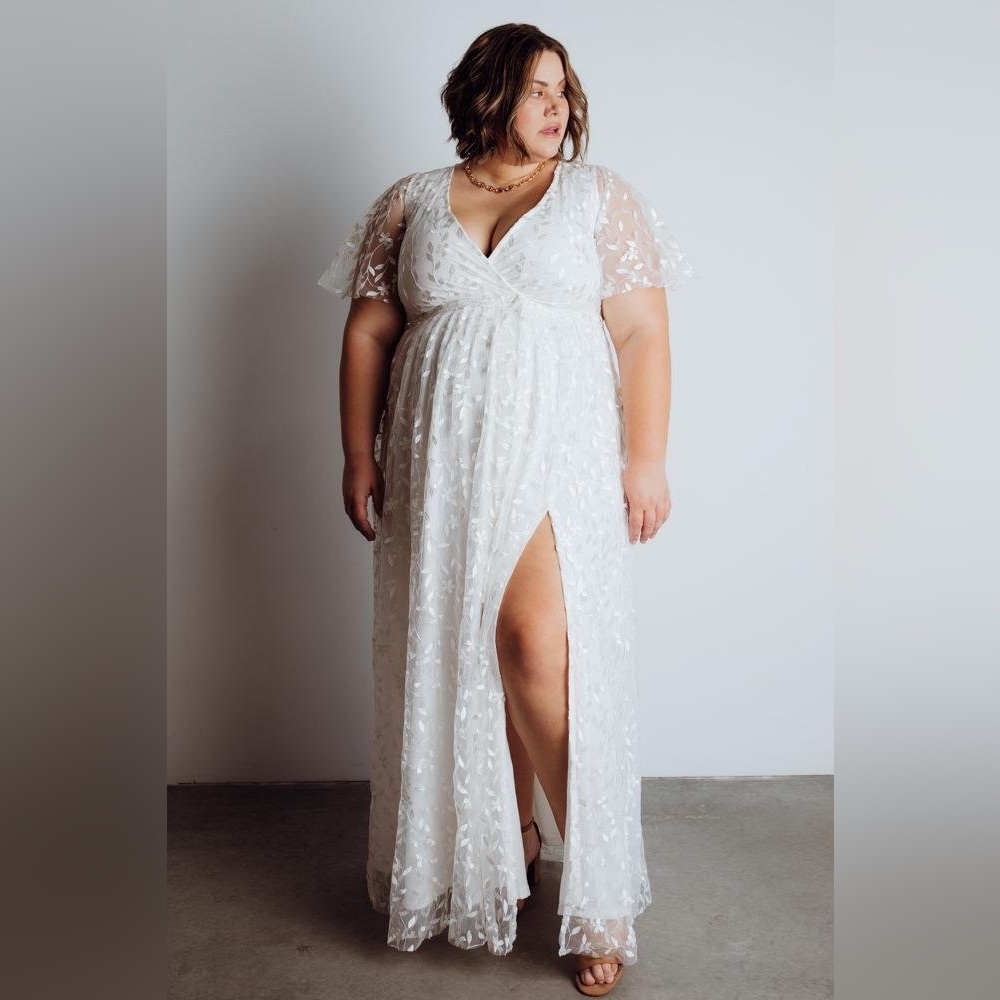 Baltic Born White Lace Maxi Dress